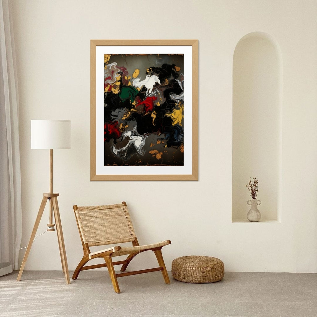 The Emperor’s Fracture – Luxury Vintage Abstract Wall Art Printable