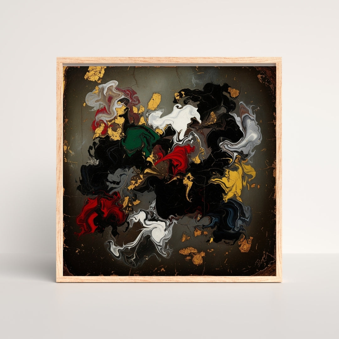 The Emperor’s Fracture – Luxury Vintage Abstract Wall Art Printable