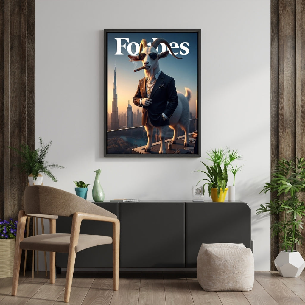 The G.O.A.T. Forbes Edition Art | Luxury Motivational Office Decor | Fast Download