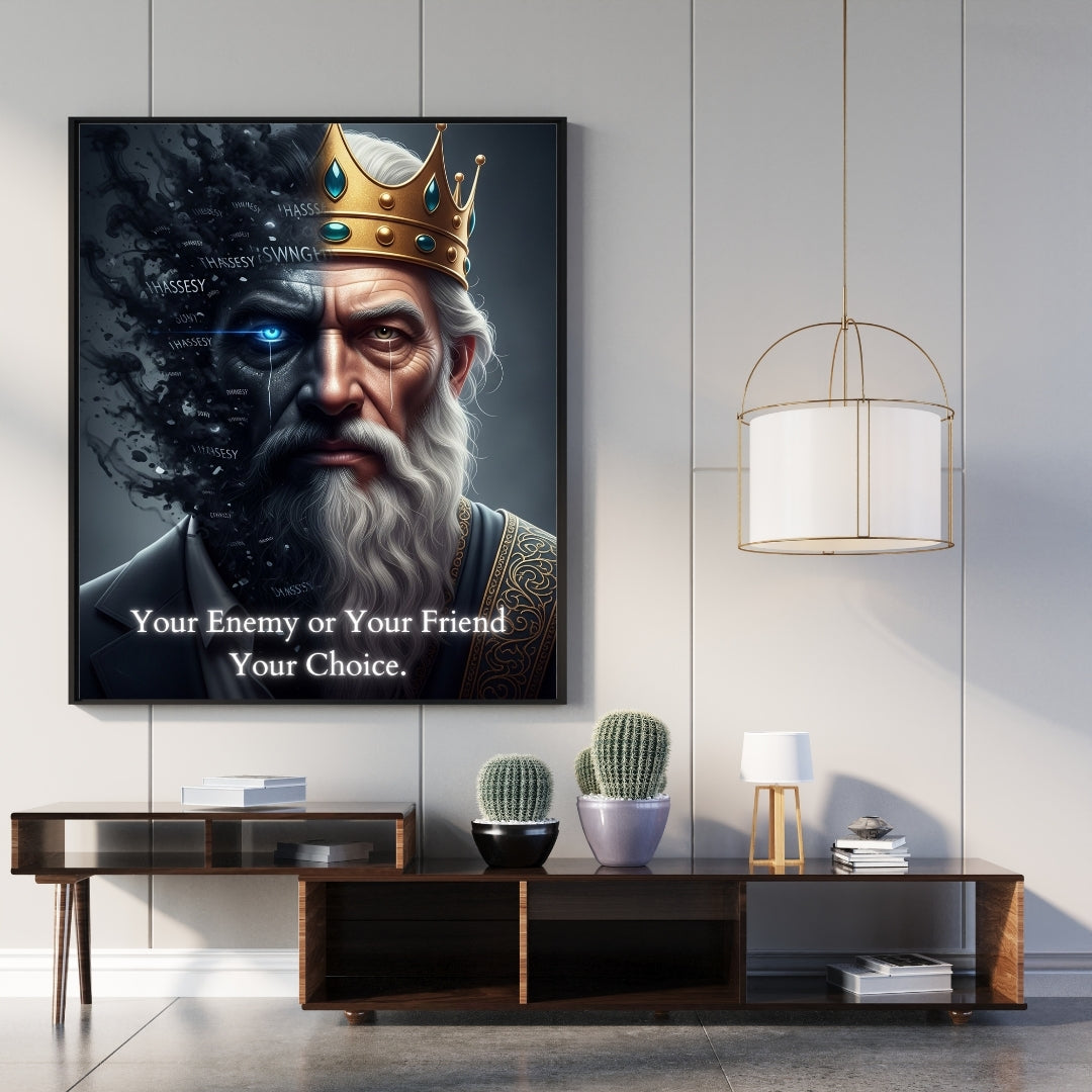 The Sovereign’s Choice | Premium Office Wall Art | Atlantis Luxury Art | Instant Downloads