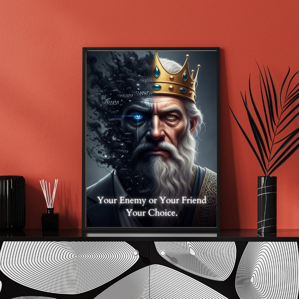 The Sovereign’s Choice | Premium Office Wall Art | Atlantis Luxury Art | Instant Downloads