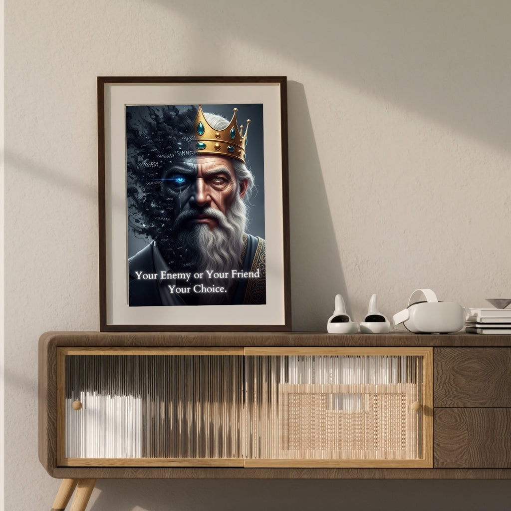 The Sovereign’s Choice | Premium Office Wall Art | Atlantis Luxury Art | Instant Downloads