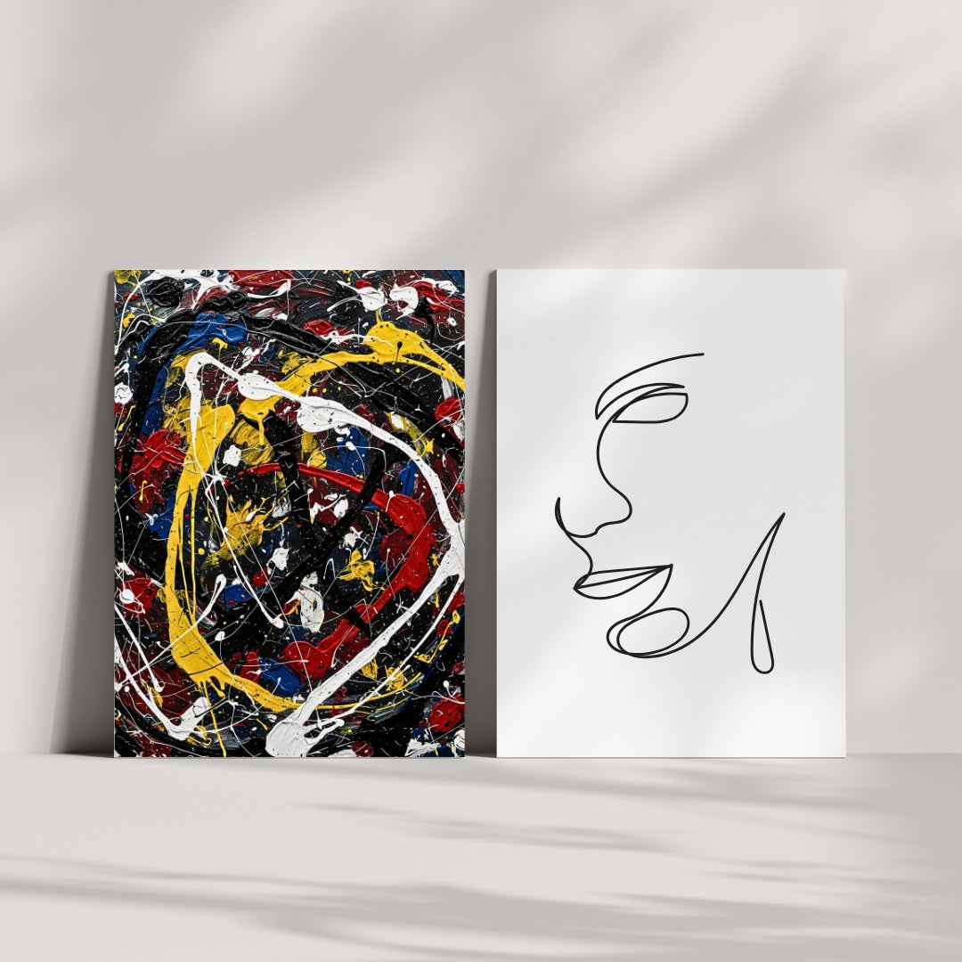 Chromatic Chaos | Luxury Abstract Expressionist Wall Art Printable Download