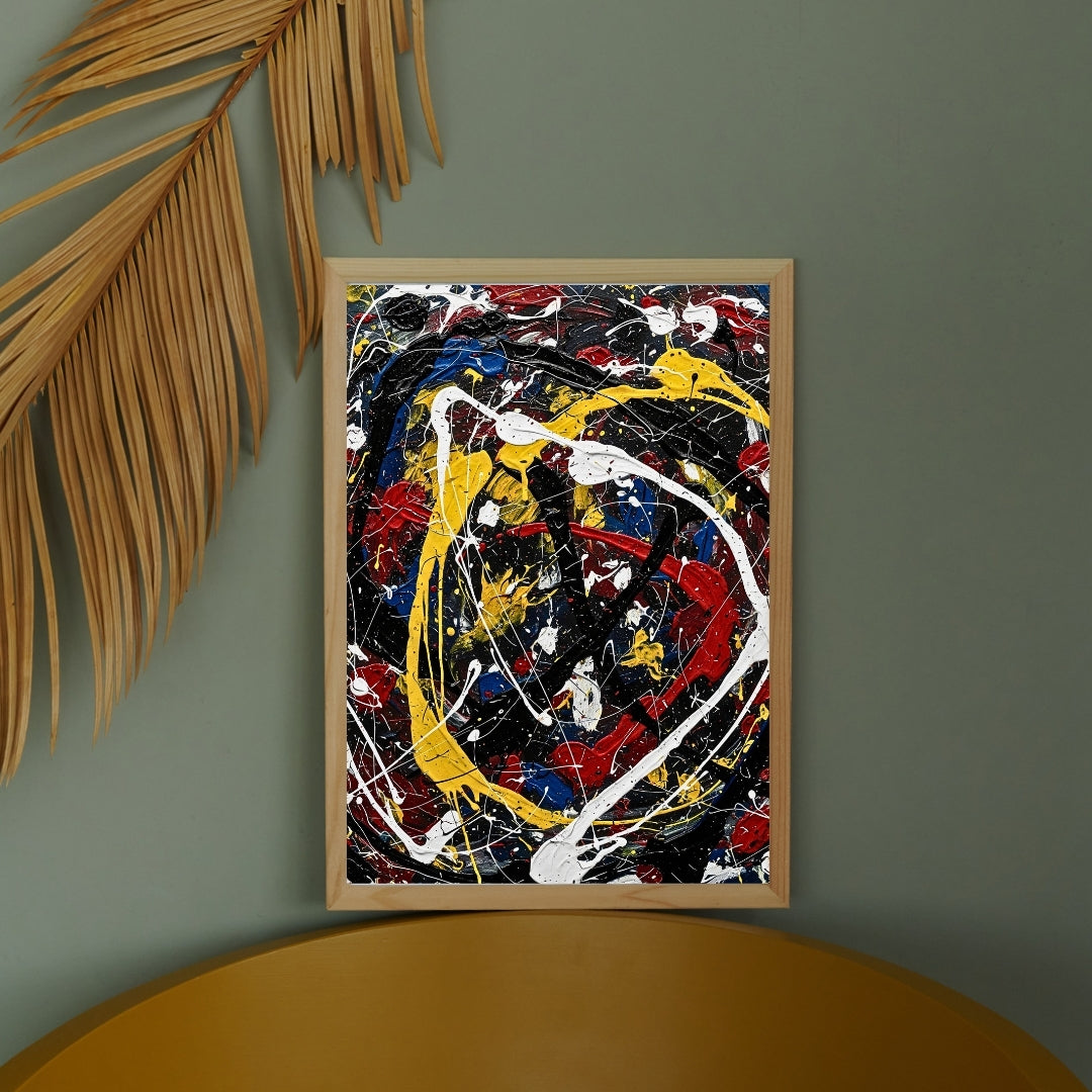 Chromatic Chaos | Luxury Abstract Expressionist Wall Art Printable Download