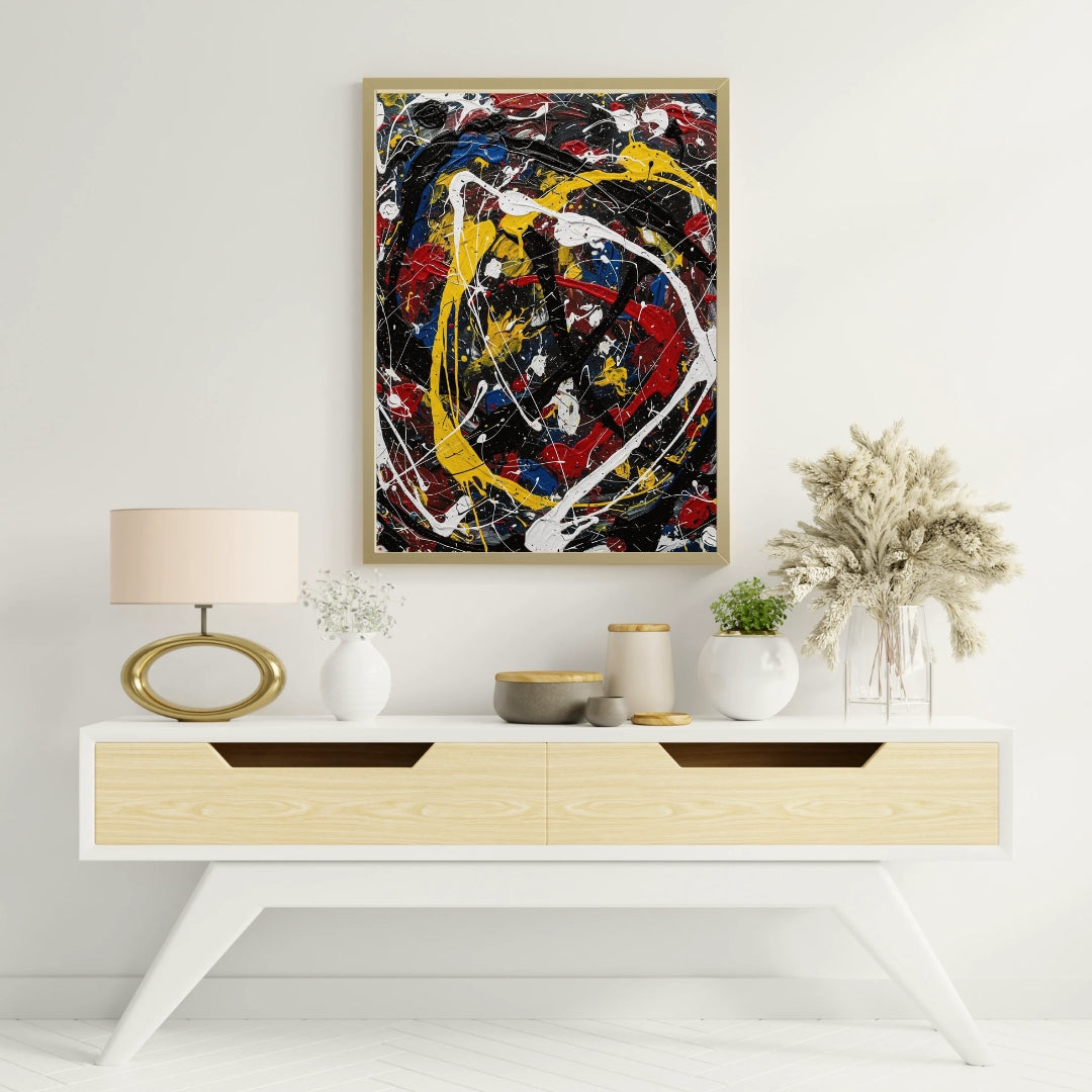 Chromatic Chaos | Luxury Abstract Expressionist Wall Art Printable Download