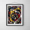 Chromatic Chaos | Luxury Abstract Expressionist Wall Art Printable Download
