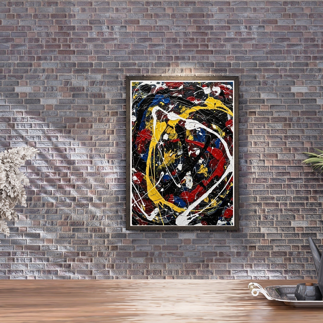 Chromatic Chaos | Luxury Abstract Expressionist Wall Art Printable Download