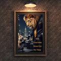My Time | Lion CEO | Luxury Motivational Office Art