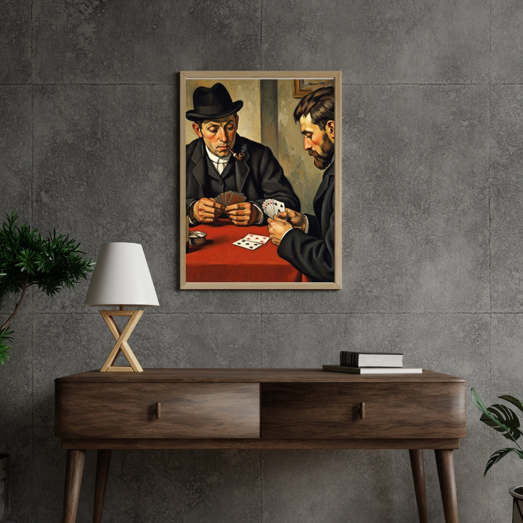The Card Players | Executive Office Home Art | Instant Download