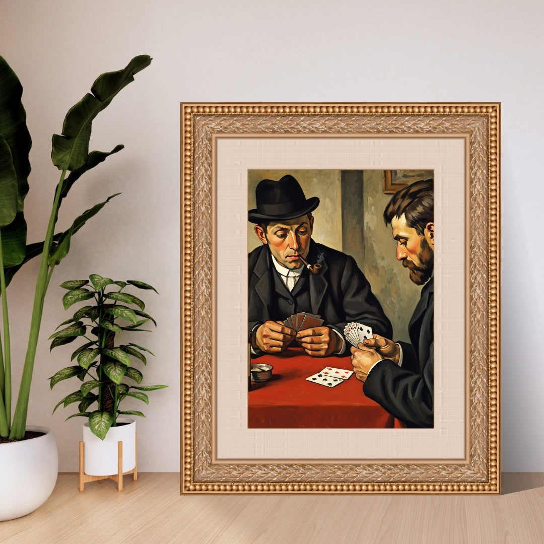 The Card Players | Executive Office Home Art | Instant Download