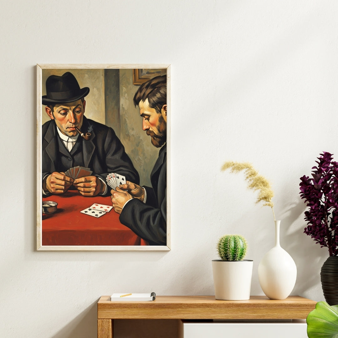 The Card Players | Executive Office Home Art | Instant Download