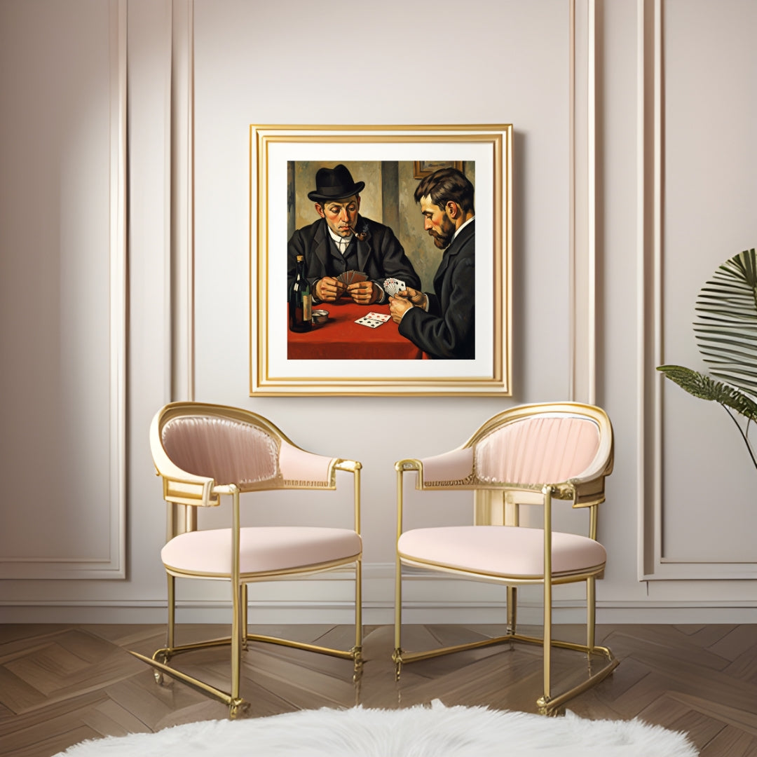 The Card Players | Executive Office Home Art | Instant Download