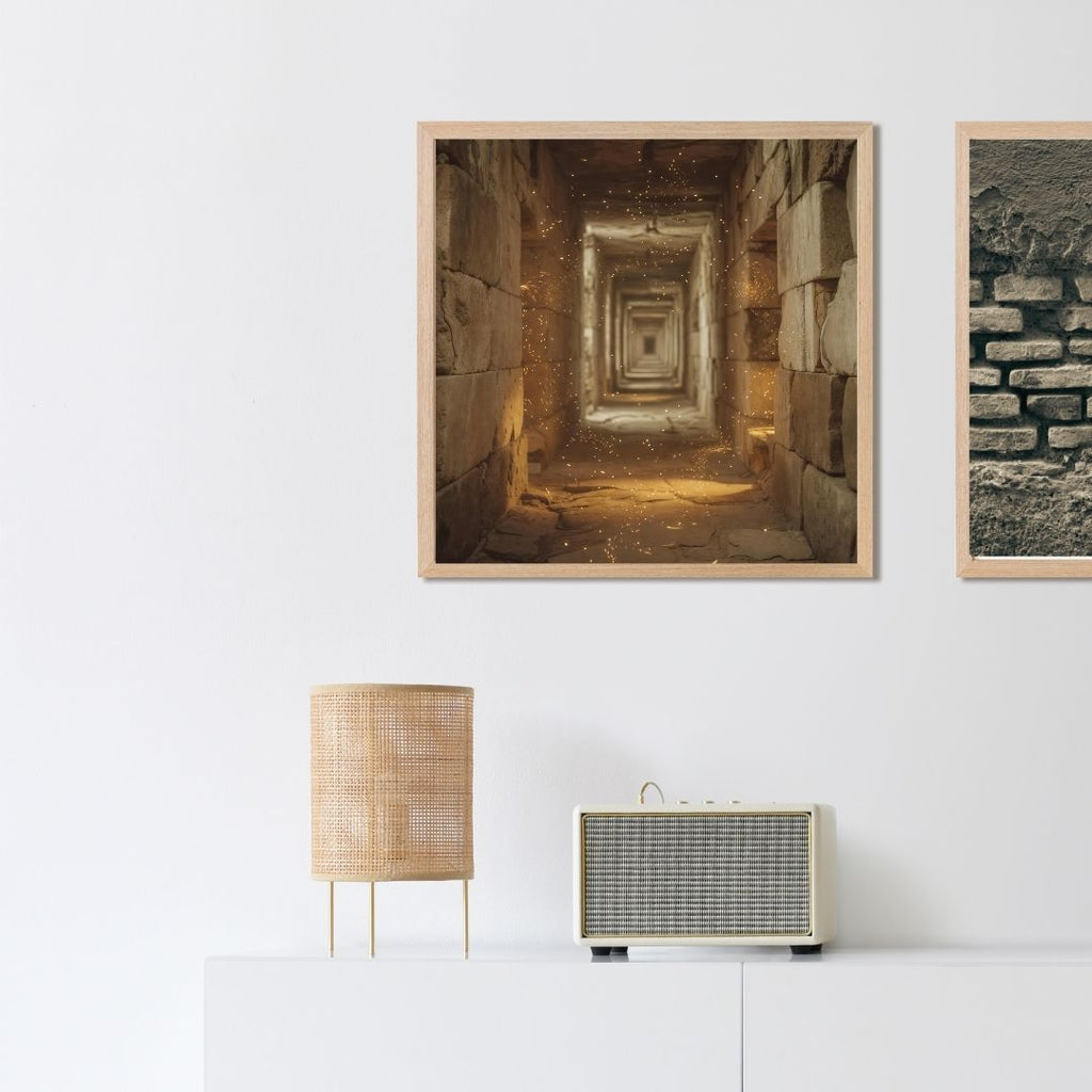 The Corridor of Elythar | Ancient Atlantis Wall Art of the Forgotten Passage