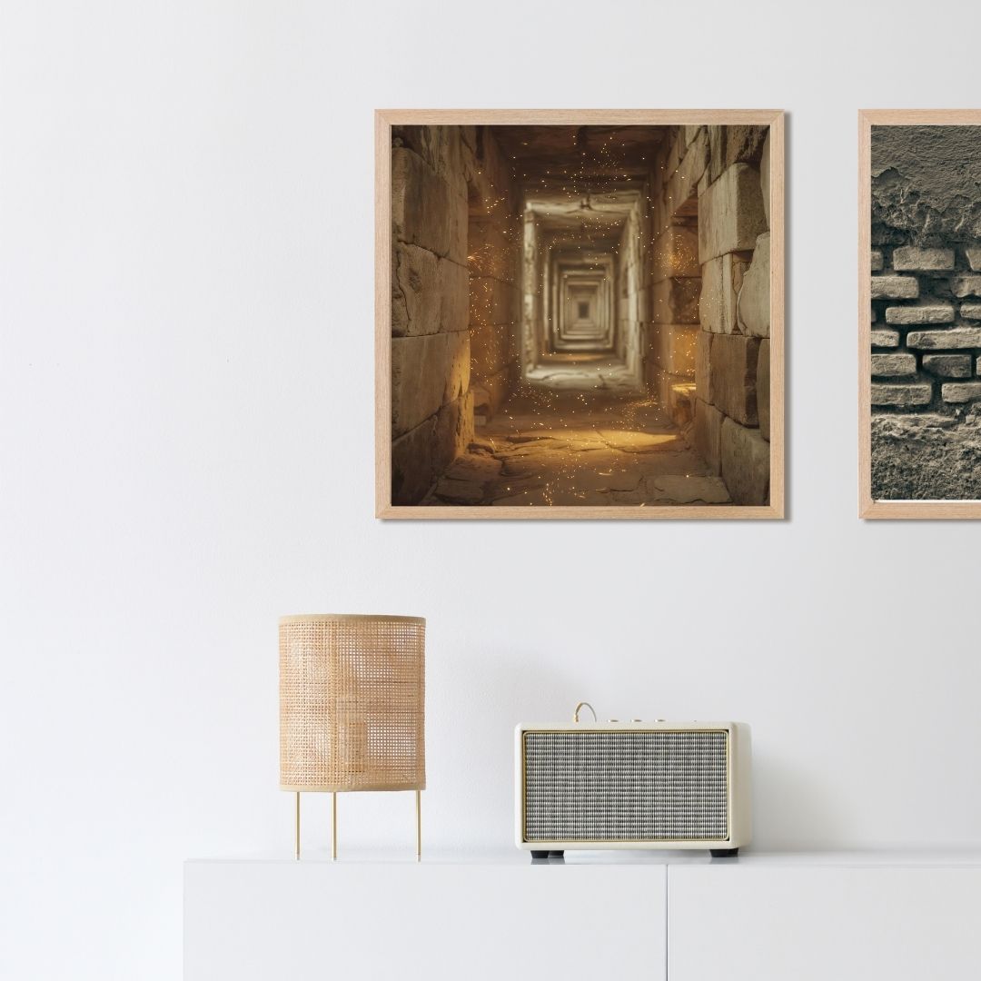 The Corridor of Elythar | Ancient Atlantis Wall Art of the Forgotten Passage