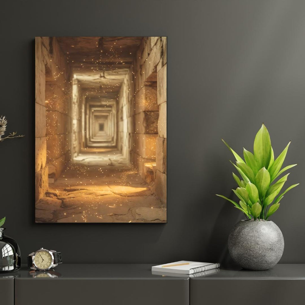 The Corridor of Elythar | Ancient Atlantis Wall Art of the Forgotten Passage