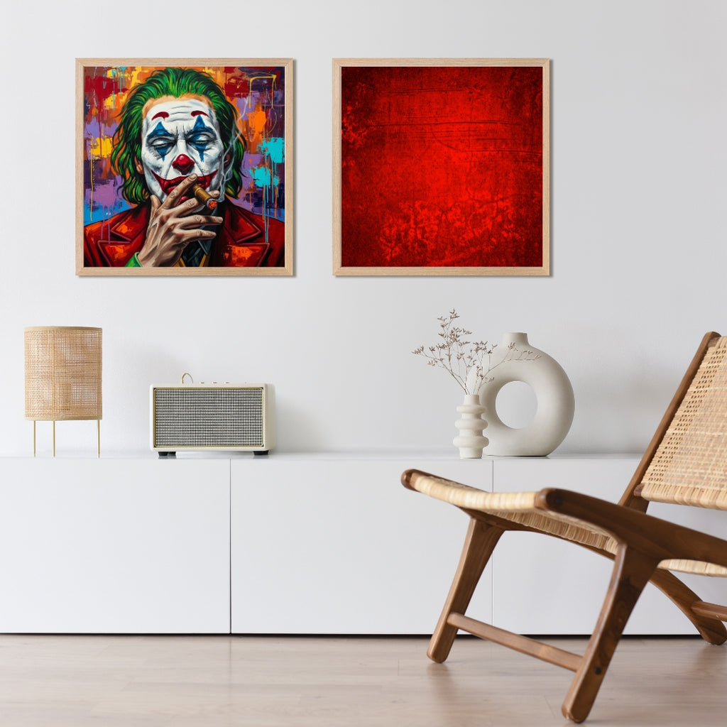 The Silent King – Luxury Expressionist Clown Wall Art Printable