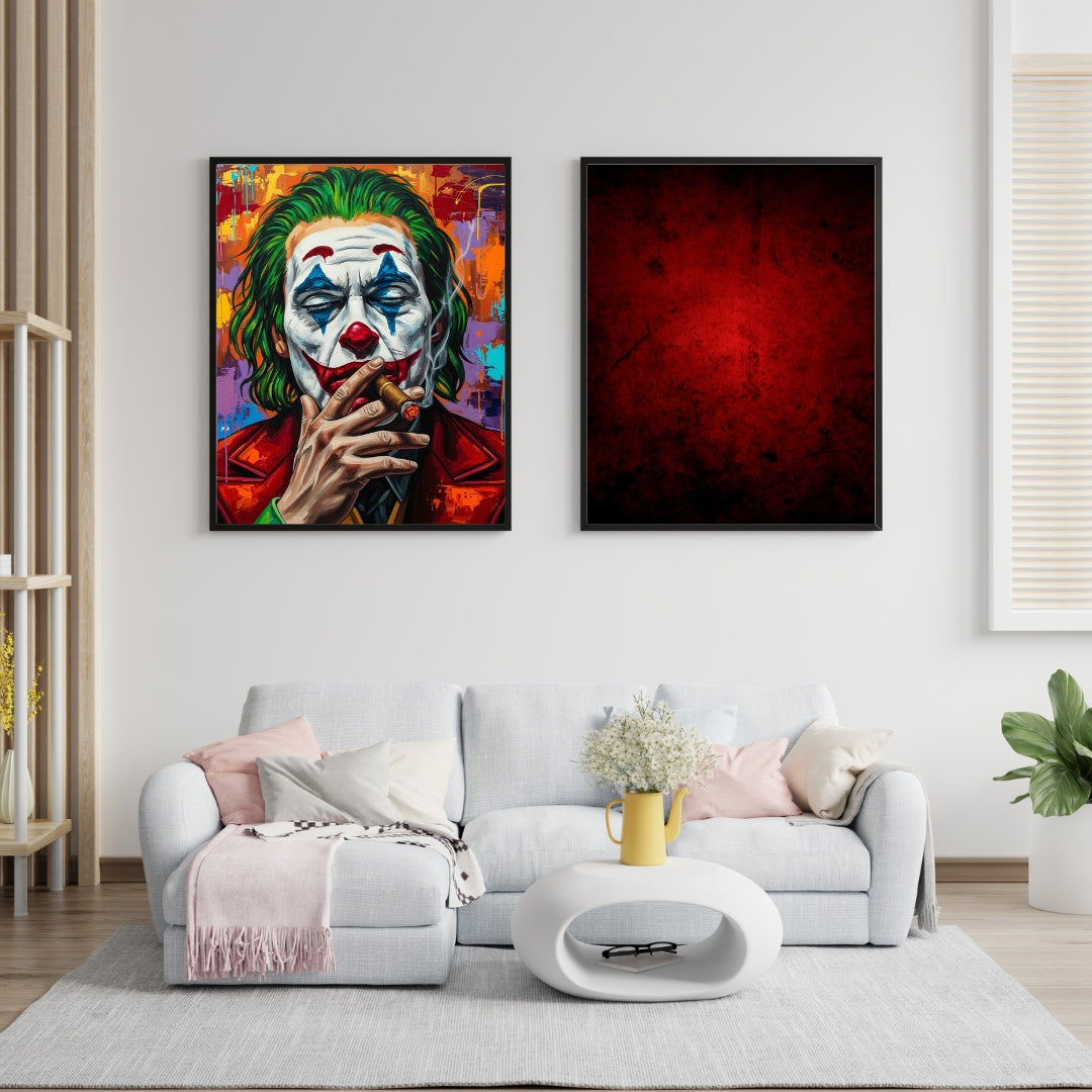 The Silent King – Luxury Expressionist Clown Wall Art Printable