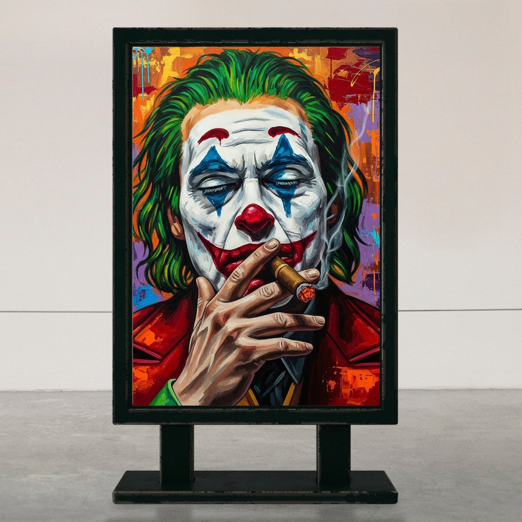 The Silent King – Luxury Expressionist Clown Wall Art Printable