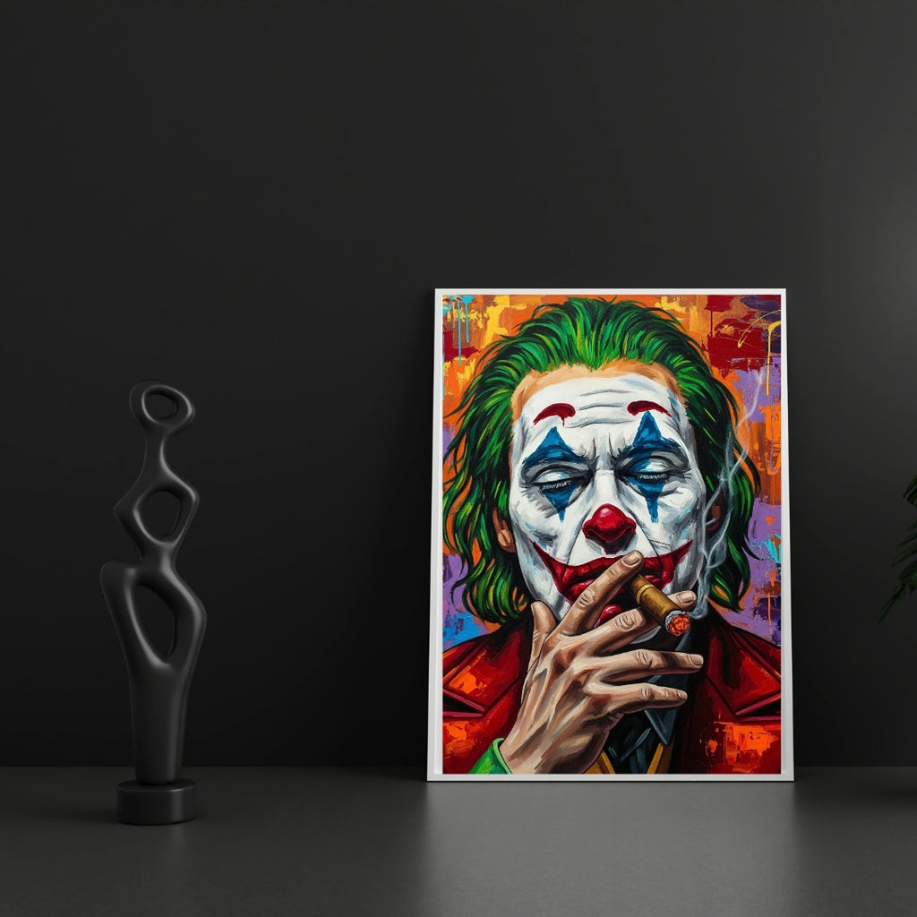 The Silent King – Luxury Expressionist Clown Wall Art Printable