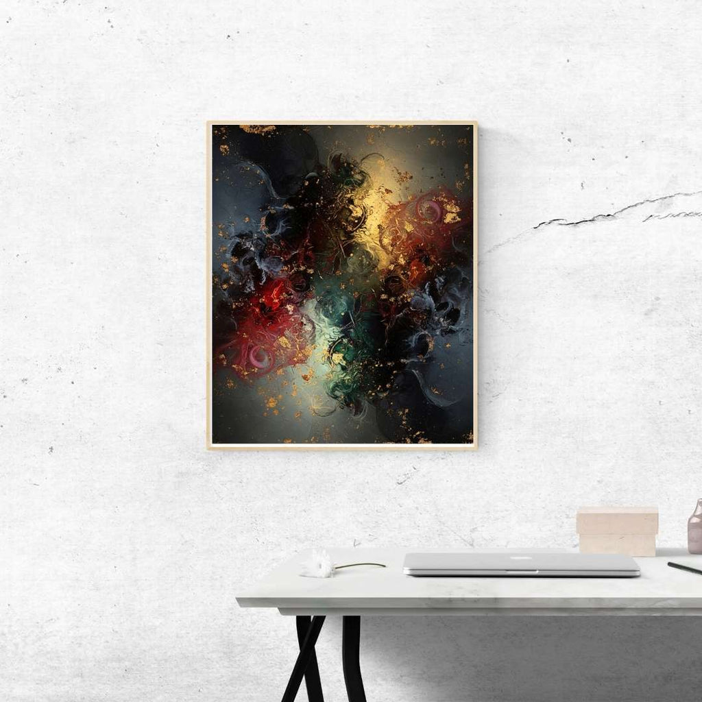 The Silent Collision – Luxury Wall Art Printable Instant Download
