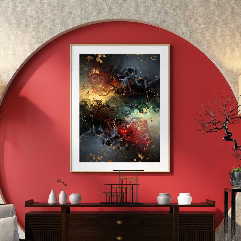 The Silent Collision – Luxury Wall Art Printable Instant Download