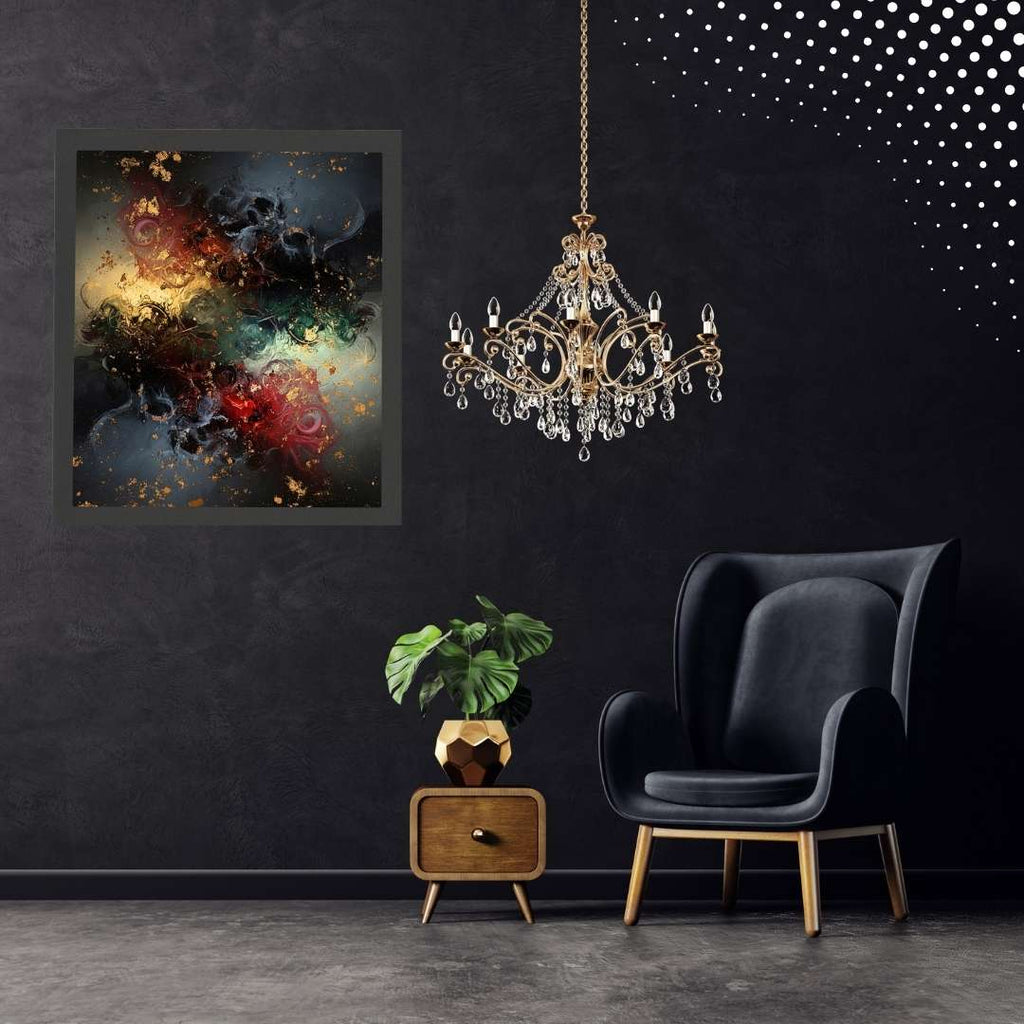 The Silent Collision – Luxury Wall Art Printable Instant Download