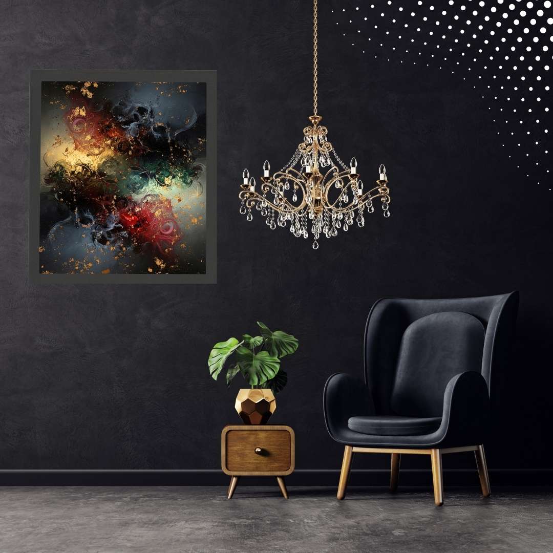 The Silent Collision – Luxury Wall Art Printable Instant Download