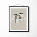 Zayr al Noor & Rashen al Bahr | Two Men Before History | Luxury UAE Art For Sale