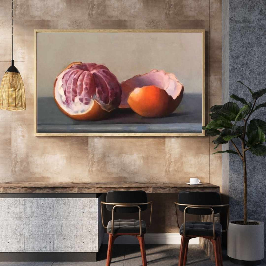 Citrus Veil Luxury Still Life Painting | Original Fine Art by Samira Al Nuaimi